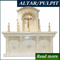 marble altar and pulpit in Lagos, Nigeria