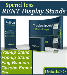hire display stands in Lagos Nigeria