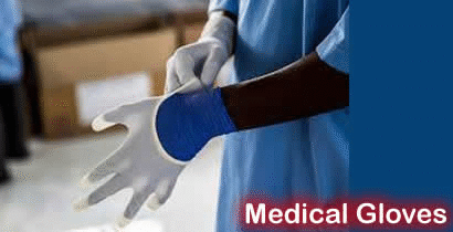 latext medical hand gloves