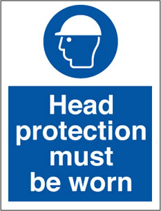 head protection sign